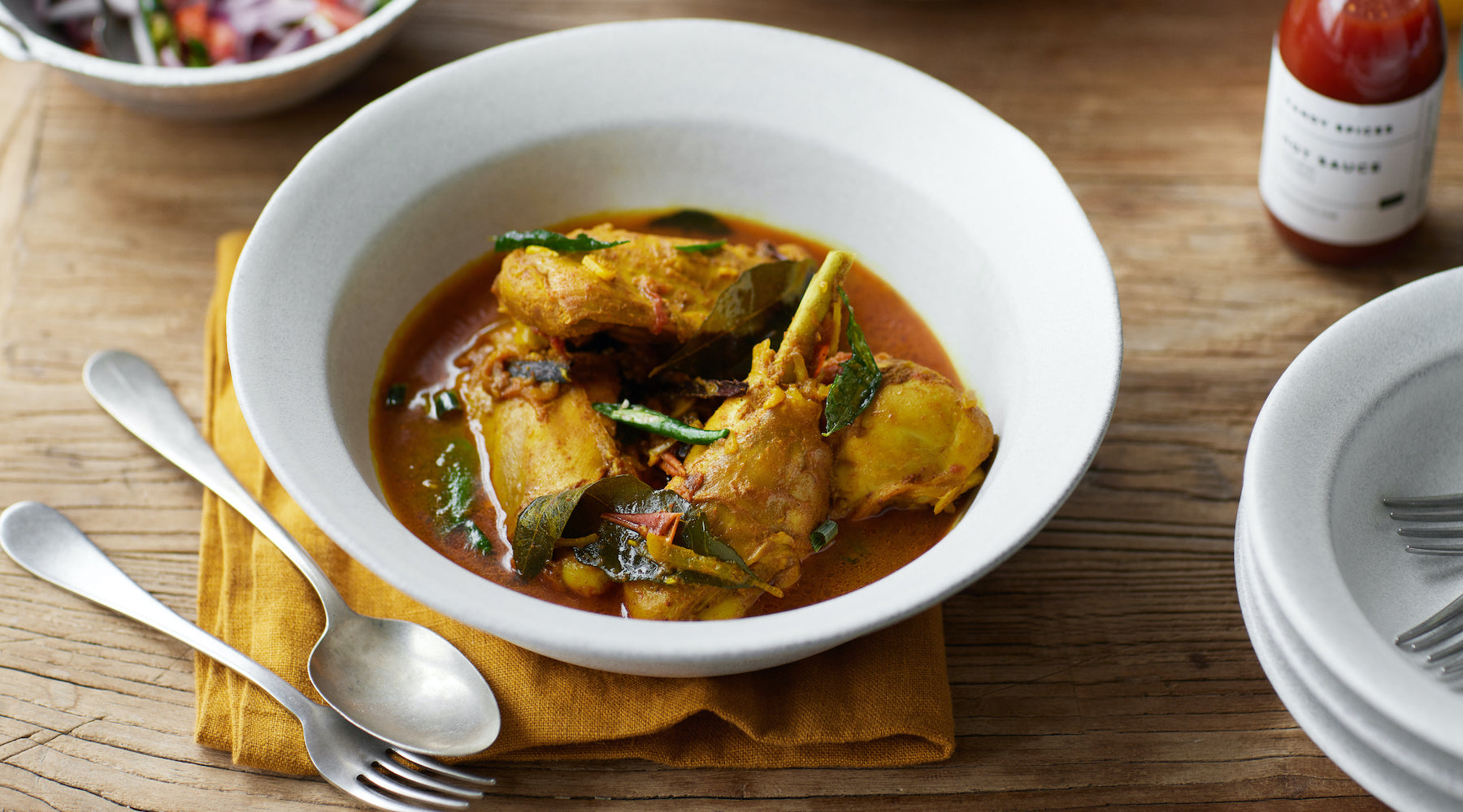 Sri Lankan Chicken Curry opskrift på srilankansk kylling i karry David de Silva 